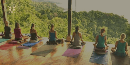 Yoga class in Costa Rica Retreat