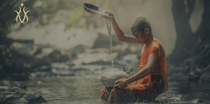 buddhist monk meditating at the best meditation retreats in the world