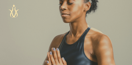 person meditating and manifesting positive energy